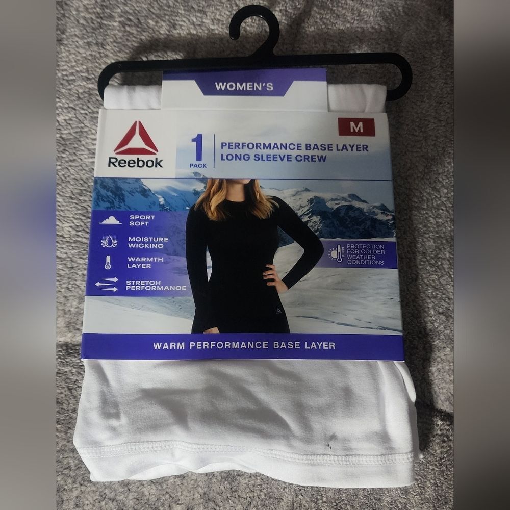 Reebok Women's Base Layer Top, 1 Pack, Size M